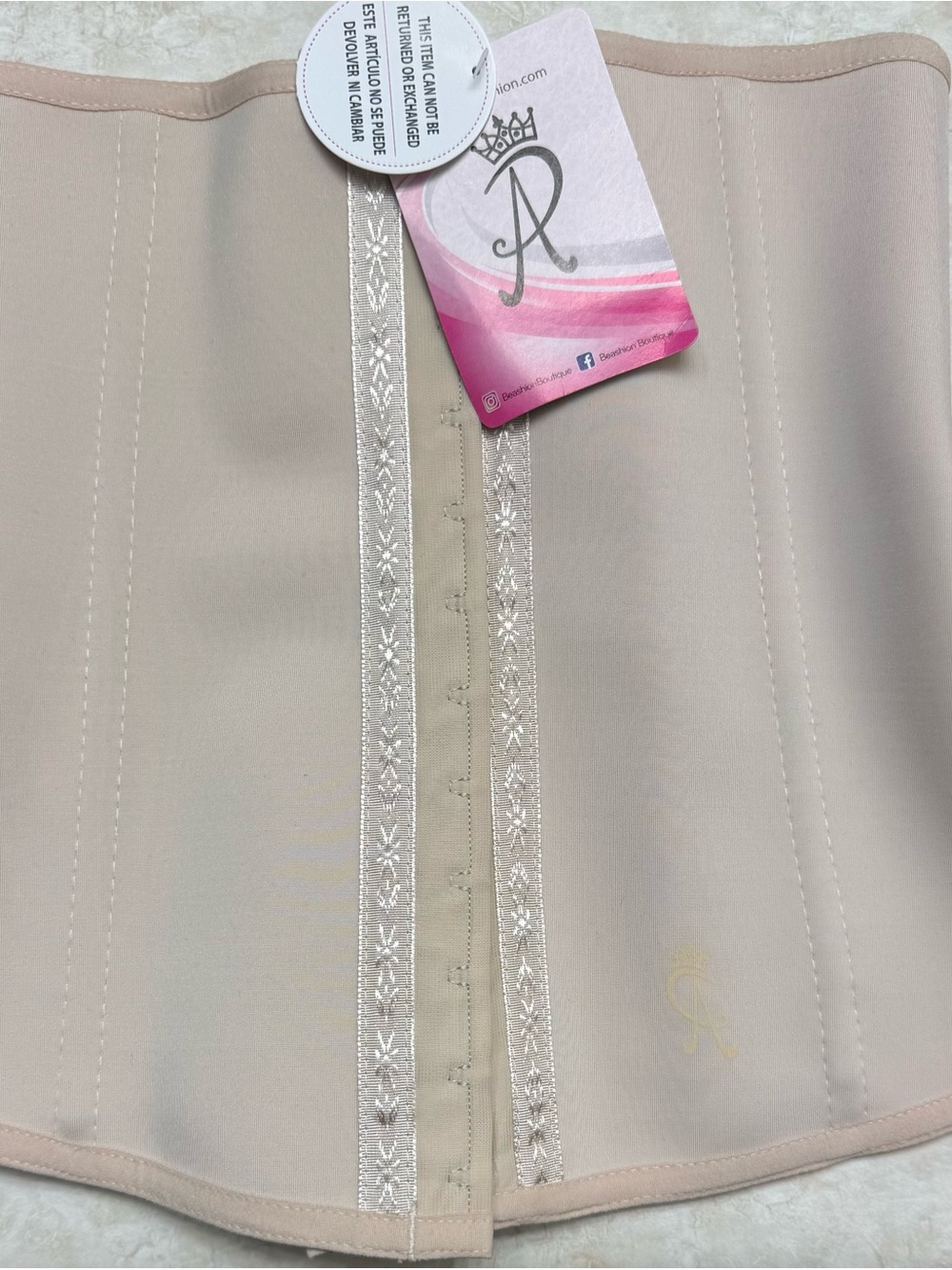 Beashion Waist Shapewear Briefs in Beige XS.